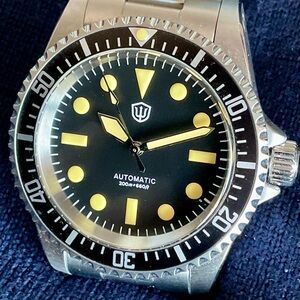 Automatic Watchdives Military Dive Watch Box Extra Strap and Links Papers EUC